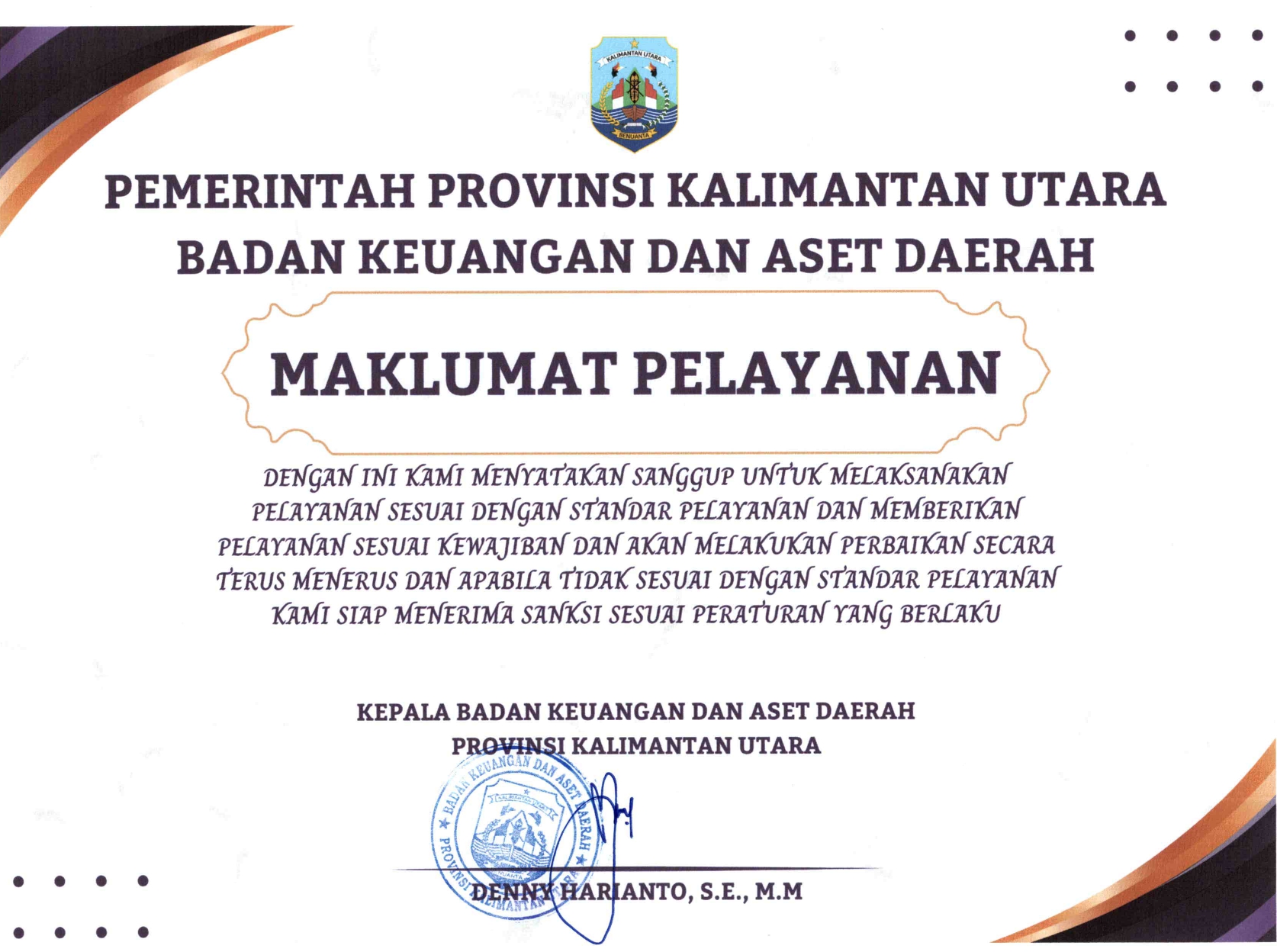 Maklumat Pelayanan